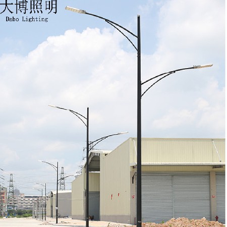 廠(chǎng)家批發(fā)LED路燈 熱鍍鋅路燈桿 6米8米10米12米市電雙臂路燈