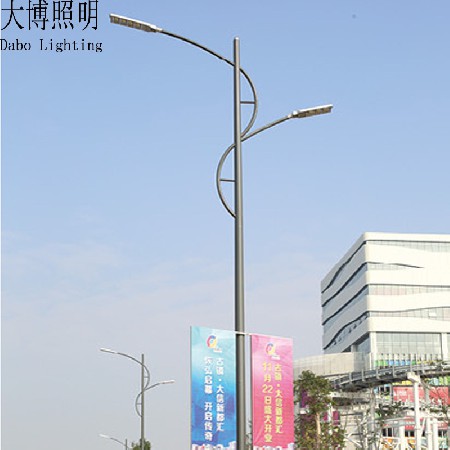 廠(chǎng)家批發(fā)LED路燈 熱鍍鋅路燈桿 6米8米10米12米市電雙臂路燈